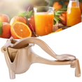 thumbnail image 1 of Household Fruit Juicer Lemon Squeezer, Manual Juicer, Aluminum Alloy For Home Fruit For Kitchen Vegetable Gold, 1 of 8