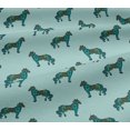 thumbnail image 5 of oneOone Viscose Jersey Fabric Horse Block Print Fabric By The Yard 60 Inch Wide, 5 of 5