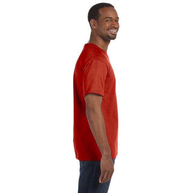 Hanes 5250 T-Shirt Sans Étiquette Taille 5TG, Rouge Foncé