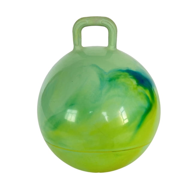 Milaget Jumping Ball with Handle 55cm Exercise Ball for Children Sports Hopping Ball Green