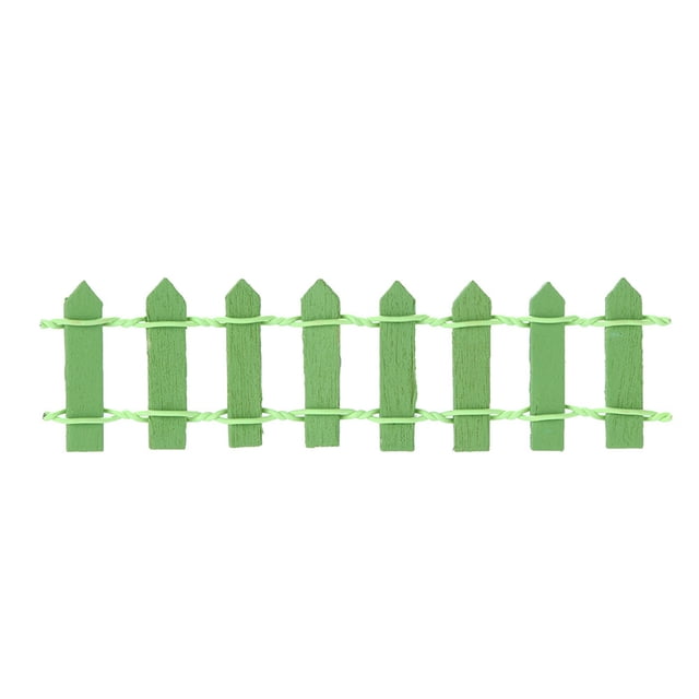 Miniature Wooden Fence in Resin for Micro Landscape Decoration in Multiple Colors