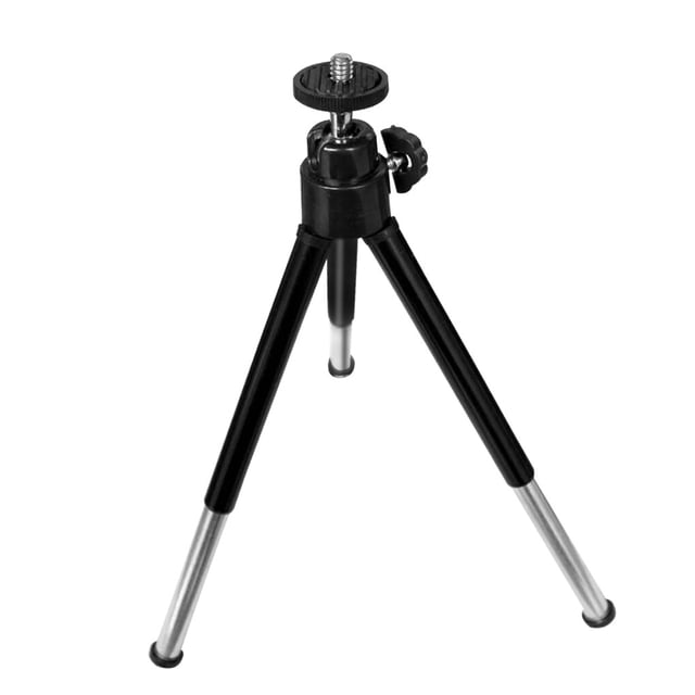 VONKY Trépied de Téléphone Réglable pour Diffusion en Direct, Dessous-de-Plat pour Caméra Portable de Bureau, Support Mobile pour Photographie, Noir
