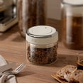 thumbnail image 1 of Birdeem Airtight Coffee Storage Container with One Way Valve, Glass Food Storage Canisters Set of 3, Kitchen Pantry Organization Jars for Coffee Beans Flour Rice Sugar, Wide Mouth Airtight Sealed Jar, 1 of 9