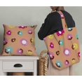 thumbnail image 5 of Soimoi Orange Rayon Crepe Fabric Donuts Food Printed Fabric 1 Yard 46 Inch Wide, 5 of 5