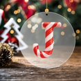 thumbnail image 3 of 26 Letter Ornament Cane Candy Letter Ornament, 3 of 5