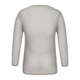 thumbnail image 3 of Birdeem Chemises pour Hommes Mode Homme Ajourées Filet de Pêche Décontracté Couleur Unie Manches Longues Col Rond Chemise, 3 of 10