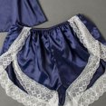 thumbnail image 4 of LSLJS 2PC Women Sexy Lace Patchwork Solid Lingerie Nightwear Underwear Robe Set Sleepwear, Lingerie Sets, 4 of 4