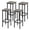 Grey, variant on Giantex Metal Bar Stools, Backless Barstools w/Footrest, Industrial Breakfast Bar Dining Chairs, Gray