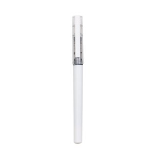 12-Pack 0.5Mm Stylos de Rollerball d'encre liquide à séchage rapide point fin pour la publication et le dessin, alimentation en encre visible avec une expérience d'écriture sans effort, Cxui Stylos de rollerball, Stylo blanc
