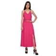 thumbnail image 3 of Moomaya Robe Longue Unie Sans Manches à Bretelles Spaghetti Ajustables pour Femmes, 3 of 6