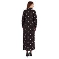 thumbnail image 4 of Bimba Robe Chemise Maxi Imprimée à Manches Longues pour Femmes, Coupe Ample Décontractée, Boutonnée, 4 of 7