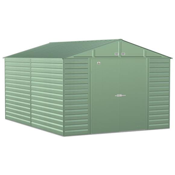 Arrow Select 10 x 14 x 8 ft Green Shed