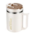 thumbnail image 2 of Tasse en Acier Inoxydable Isolée à Double Paroi, Gobelet de Voyage Étanche avec Poignée et Couvercle à Paille, Tasse à Café Réutilisable de 400 ml pour Bureau, Maison, Gym et Déplacements, 2 of 6
