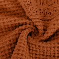 thumbnail image 4 of Hauts pour Femmes en Liquidation Tuniques en Tricot pour Femmes Printemps Chandails à Manches Longues Blouse à Col Rond en Dentelle Crochet Tenue Décontractée Mode 2025 T-Shirts pour Femmes Nouveau Orange m, 4 of 7