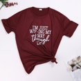 thumbnail image 2 of AMERTEER T-Shirts à Col Rond pour Femmes, Mode, Imprimés, Grande Taille, Manches Courtes, T-shirt Graphique, Hauts T-shirt pour Femmes, 2 of 6
