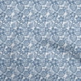 thumbnail image 1 of oneOone Silk Tabby Blue Fabric Tropical Sewing Craft Projects Fabric Prints By Yard 42 Inch Wide, 1 of 5