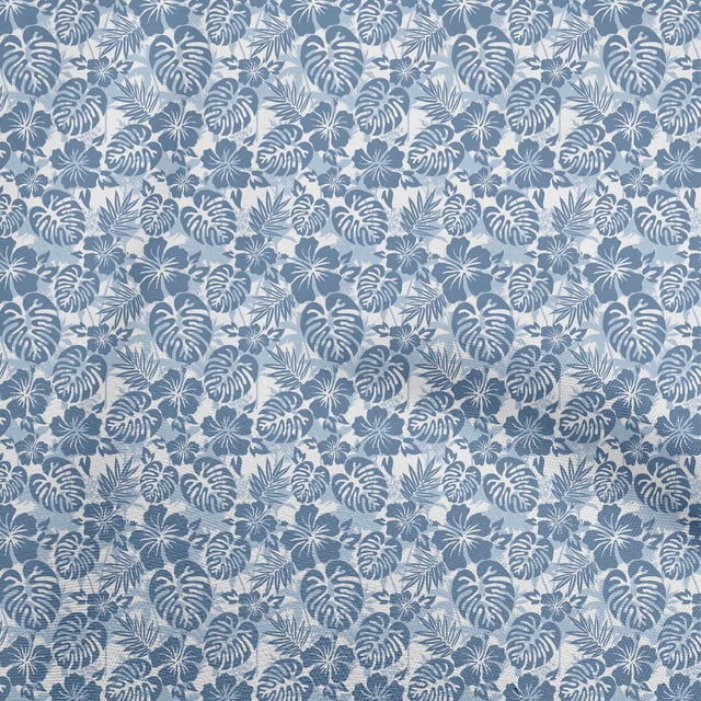 oneOone Silk Tabby Blue Fabric Tropical Sewing Craft Projects Fabric Prints By Yard 42 Inch Wide