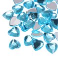 thumbnail image 1 of Unique Bargains 40 Pcs Acrylic Flat Back Rhinestones 20mm/0.8 Inch Heart Artificial Gemstone for Crafts Jewelry Making Lake Blue, 1 of 7