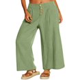 thumbnail image 1 of Women‘s Single Breasted High Waist Trousers in Solid Color with Wide-Leg Design, 1 of 5