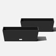 thumbnail image 1 of Veradek Pure Series Window Box 25" Planter 2 Pack Black, 1 of 7