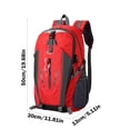 thumbnail image 3 of 30L Lightweight Packable Hiking Backpack, Durable Water-Resistant Daypack for Camping Travel, Compact Foldable Nylon Backpack with Inner Pocket for Men Women, Red, 3 of 6
