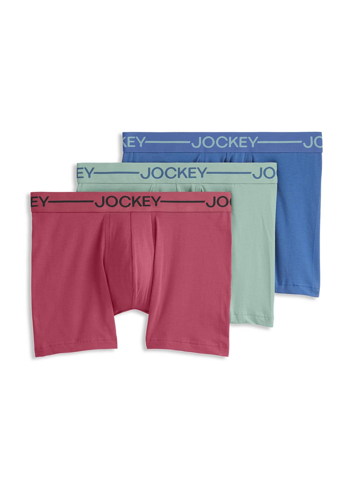 Jockey  Organic Cotton Stretch 4" Trunk - 3 Pack