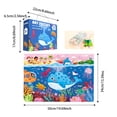 thumbnail image 2 of TIELUTT Puzzle Large Puzzles 60 Piece Ages 3 6 for Toddler Children Learning Preschool Educational Development Toys 4 8 Years Old Children Learning Preschool 203000 Alphanumeric Rhyming Authors Skydi, 2 of 7