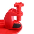 thumbnail image 3 of Langgg Plastic Armrest Pad Attachable Fatigue Relieving Table-mounted Shoulder Protector Indoor Office Arm Wrist Rest Accessories Red Cloth, 3 of 7