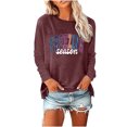 thumbnail image 1 of Birdeem Women's Round- Neck Christmas Printing Recreational Long Sleeve Tops, 1 of 1
