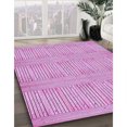 thumbnail image 3 of Ahgly Tapis d'Intérieur Lavable en Machine Carré Transitionnel Pastel Violet Rose, 8 Pieds Carré, 3 of 7