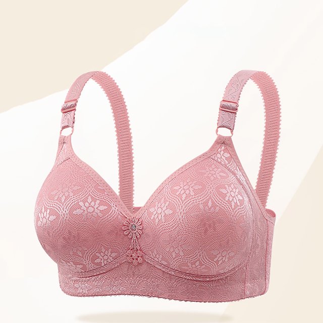 Weiqiqre Sports Bras for Women Back Fat Smoothing Bra Lace Underwire Full Coverage Padded Bras with Support