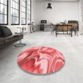 thumbnail image 4 of Ahgly Company Machine Washable Indoor Rectangle Transitional Light Coral Pink Area Rugs, 5' x 7', 4 of 7