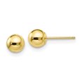 thumbnail image 1 of 10K Yellow Gold Polished 5mm Ball Post Earrings, 1 of 2
