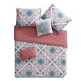 thumbnail image 1 of VCNY Home Windsor Floral Medallion Pink 5 Piece Reversible Bed Quilt Set, King, 1 of 4
