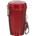 thumbnail image 1 of MOVTOTOP Portable Ashtray with Lid for Outdoor Use Red Plastic Small Lightweight 3.15 x 1.57 Inches, 1 of 8
