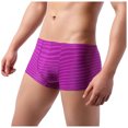 thumbnail image 2 of Sous-vêtements pour Hommes Slips Mode Tendance Rayures Confortables Taille Basse Boxeurs Slips Sexy, 2 of 7