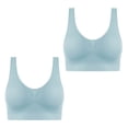 thumbnail image 1 of Full-Coverage Bras Women Convertible Bra Feature V-Neck Nursing Bra Style W-1769 Blue-a XXL, 1 of 8