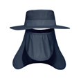thumbnail image 4 of Wide Brim Bucket Hat Polyester Fisherman Visor for Vocation Outdoors Fishing Style E Navy Blue, 4 of 8