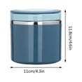 thumbnail image 3 of Stainless Steel Food Containers with Lids Hot Container with Handle, 630Ml Stainless Steel Food Heating Container, Food Container, Keep Warm Container, Breakfast Cup, Soup Bowl, 3 of 5