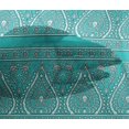 thumbnail image 4 of oneOone Viscose Chiffon Fabric Stripe|Leaves & Floral Block Printed Craft Fabric BTY 42 Inch Wide, 4 of 4