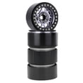 thumbnail image 4 of Tignapoo 2.2" Aluminum Alloy Climbing Car Wheel Rims, 14-Spoke UFO Design, Black/Titanium, 4pcs Set for Enhanced Tire Support, 4 of 6
