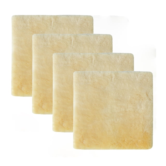 Coussin Médical en Peau de Mouton / Lot de 4 / 17"x17 Pouces