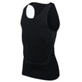 thumbnail image 1 of Ocealan Men's Tank Swimsuit Top Athletic Vest Rash Guard Shirt Solid Color Sleeveless Workout Playwear Black XL, 1 of 4