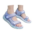 thumbnail image 2 of Liyamei Children's Fashion Solid Color Open Toe Breathable Comfortable Sandals Purple 5.5-6 Years, 2 of 5