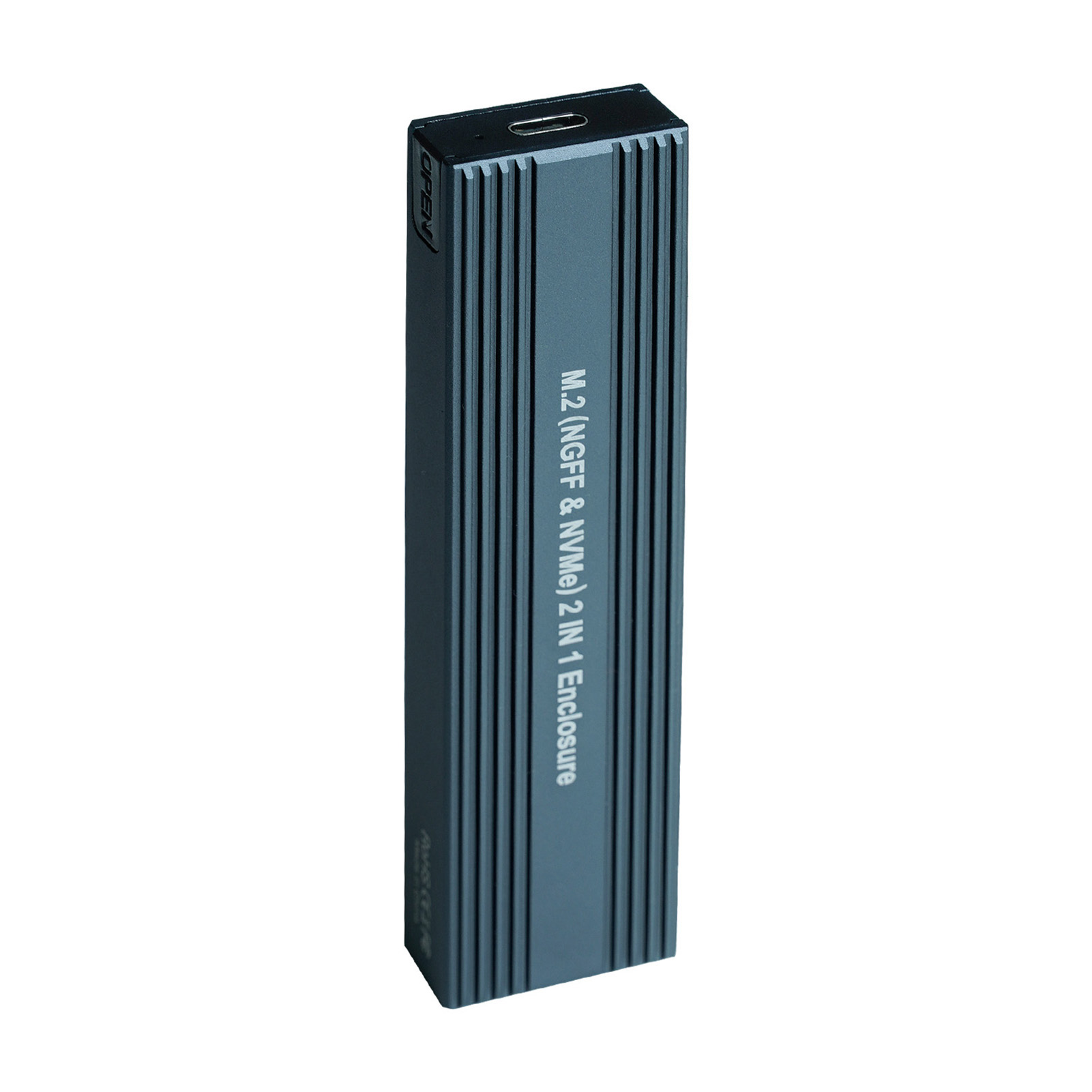 Labymos M.2 NVMe& Dual Protocol Mobile Hard Disk Case External SSD Enclosure High-speed Transmission Aluminium Magnesium Alloy Shell