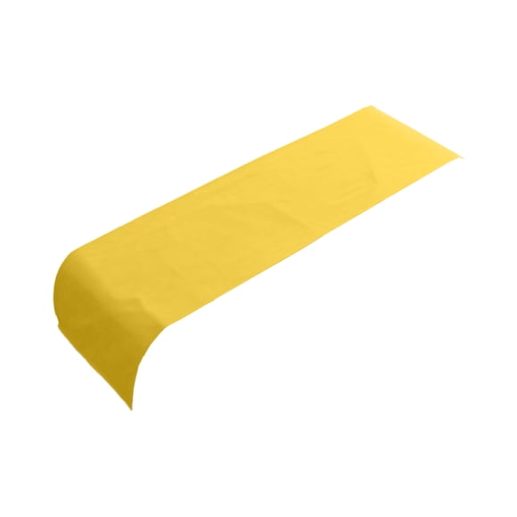 Tuscom Solid Bed Runner 70.9x17.7 Inch Soft Polyester Bed Scarf Protector Cover for Hotel Bedroom Twin Full Size Yellow