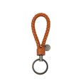 thumbnail image 2 of Leather Braided Woven Rope Keychain Lovely DIY Bag Hanging Pendant Exquisite Key Chain Car Keyring Holder Metal Jewelry for Men Brown, 2 of 9