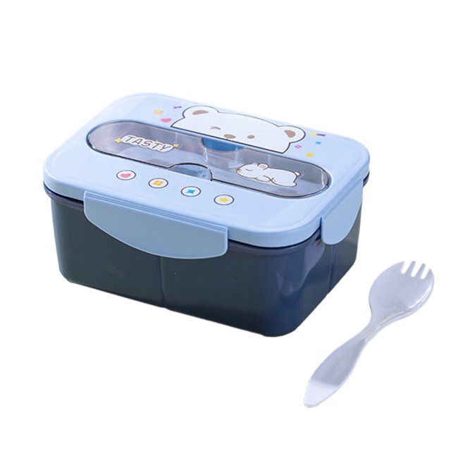Bento Lunch Box Microwave Safe Lunch Box, Food Grade Plastic Lunch Box, Leak Proof Lunch Box, Suitable for Office Work
