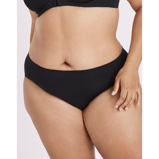 Bali Womens One Smooth U All-Around Smoothing Hi-Cut Panty, 8, Black 2