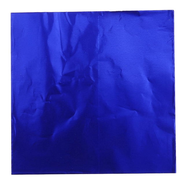 Abbracc 100 Packs Cute Aluminum Foils Candy Chocolate Wrappers Package Wedding Decor Blue